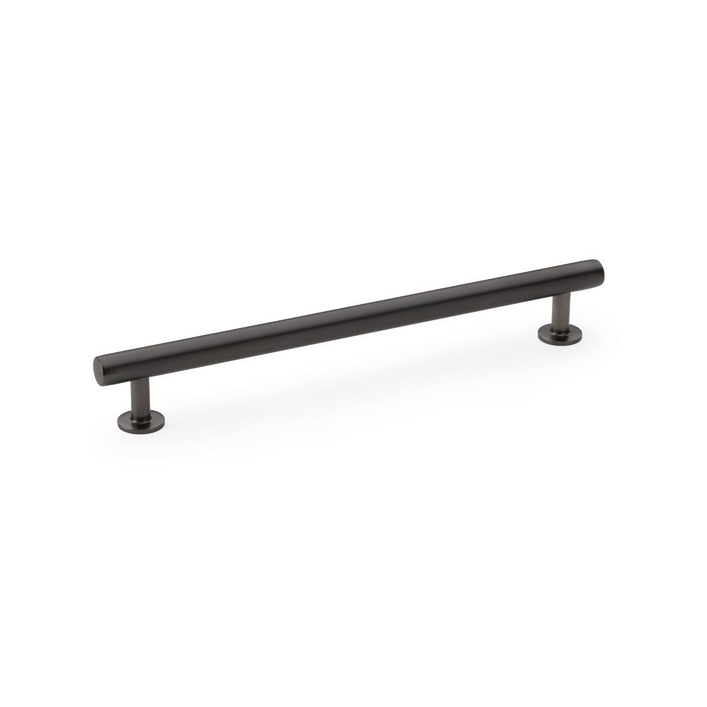 This is an image showing Alexander & Wilks Round T-Bar Cabinet Pull Handle - Dark Bronze - Centres 192mm aw814-192-dbz available to order from T.H Wiggans Ironmongery in Kendal, quick delivery and discounted prices.