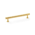 This is an image showing Alexander & Wilks Leila Hammered Cabinet Pull - Satin Brass aw817-160-sb available to order from T.H Wiggans Ironmongery in Kendal, quick delivery and discounted prices.