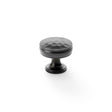 This is an image showing Alexander & Wilks Lynd Hammered Cupboard Knob - Dark Bronze - 32mm aw818-32-dbz available to order from T.H Wiggans Ironmongery in Kendal, quick delivery and discounted prices.