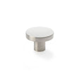 This is an image showing Alexander & Wilks Hanover Plain Cupboard Knob - Satin Nickel - Knob 38mm aw821-38-sn available to order from T.H Wiggans Ironmongery in Kendal, quick delivery and discounted prices.