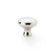 This is an image showing Alexander & Wilks Wade Round Cupboard Knob - Polished Nickel - 32mm aw836-32-pn available to order from T.H Wiggans Ironmongery in Kendal, quick delivery and discounted prices.