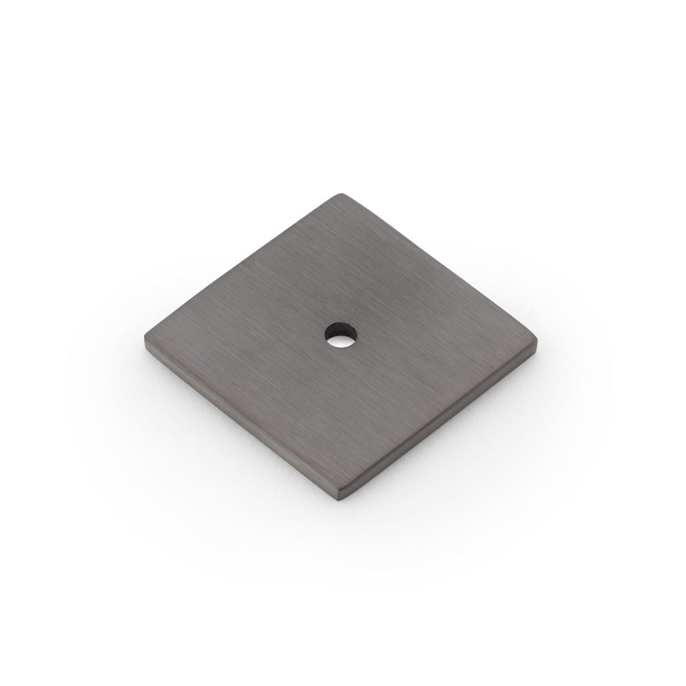 This is an image showing Alexander & Wilks Quantock Square Backplate - Polished Nickel aw893-38-pn available to order from T.H Wiggans Ironmongery in Kendal, quick delivery and discounted prices.