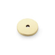 This is an image showing Alexander & Wilks Circular Backplate - Satin Brass - Diameter 25mm aw895-25-sb available to order from T.H Wiggans Ironmongery in Kendal, quick delivery and discounted prices.