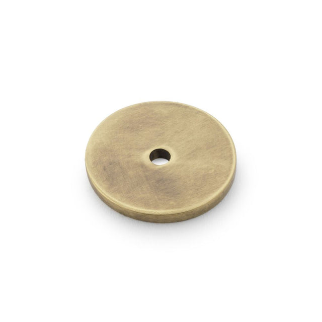 This is an image showing Alexander & Wilks Circular Backplate - Antique Bronze - Diameter 30mm aw895-30-abz available to order from T.H Wiggans Ironmongery in Kendal, quick delivery and discounted prices.