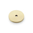 This is an image showing Alexander & Wilks Circular Backplate - Satin Brass - Diameter 30mm aw895-30-sb available to order from T.H Wiggans Ironmongery in Kendal, quick delivery and discounted prices.