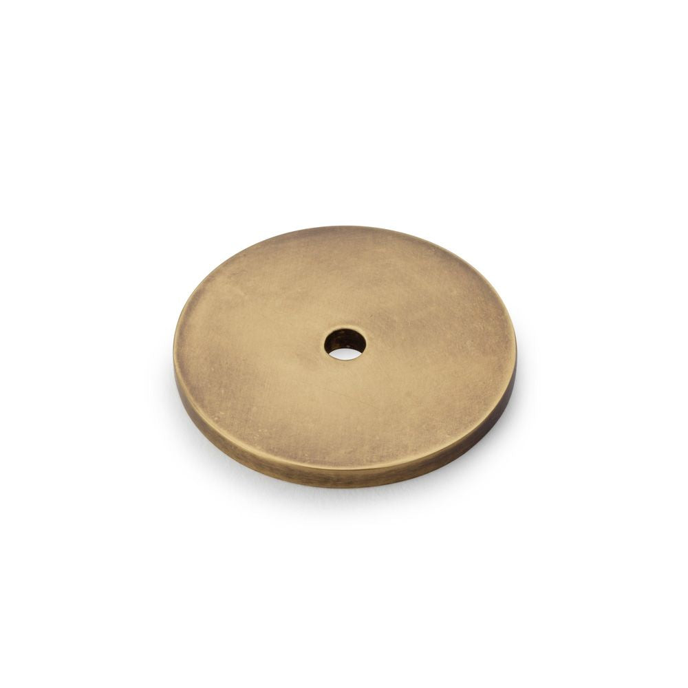 This is an image showing Alexander & Wilks Circular Backplate - Antique Bronze - Diameter 35mm aw895-35-abz available to order from T.H Wiggans Ironmongery in Kendal, quick delivery and discounted prices.