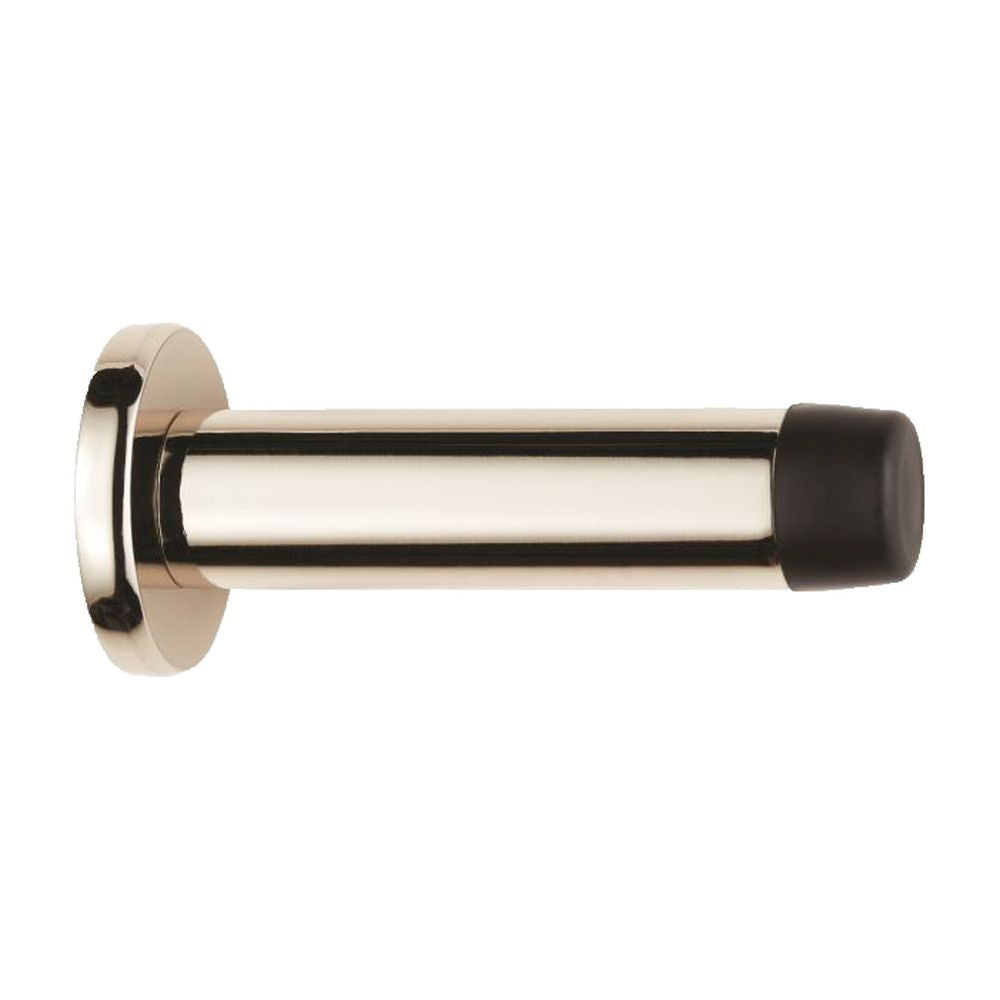 This is an image of Carlisle Brass - Wall Mounted Door Stop - Polished Nickel available to order from T.H Wiggans Architectural Ironmongery in Kendal, quick delivery and discounted prices.