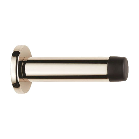 This is an image of Carlisle Brass - Wall Mounted Door Stop - Polished Nickel available to order from T.H Wiggans Architectural Ironmongery in Kendal, quick delivery and discounted prices.