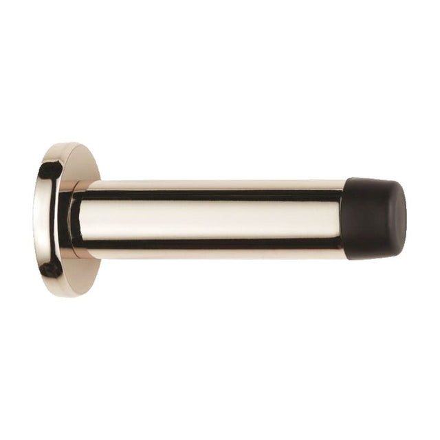 This is an image of Carlisle Brass - Wall Mounted Door Stop - Polished Nickel available to order from T.H Wiggans Architectural Ironmongery in Kendal, quick delivery and discounted prices.