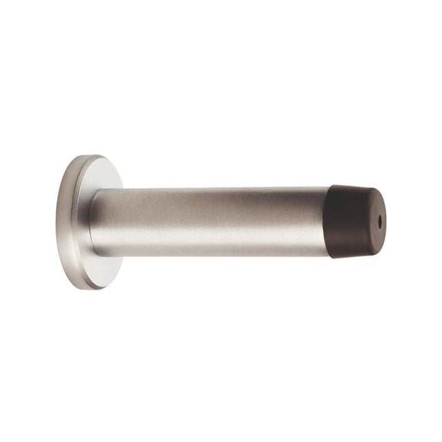 This is an image of Carlisle Brass - Wall Mounted Door Stop - Satin Chrome available to order from T.H Wiggans Architectural Ironmongery in Kendal, quick delivery and discounted prices.