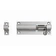 This is an image of a Eurospec - Straight Barrel Bolt - Satin Stainless Steel that is availble to order from T.H Wiggans Architectural Ironmongery in Kendal in Kendal.