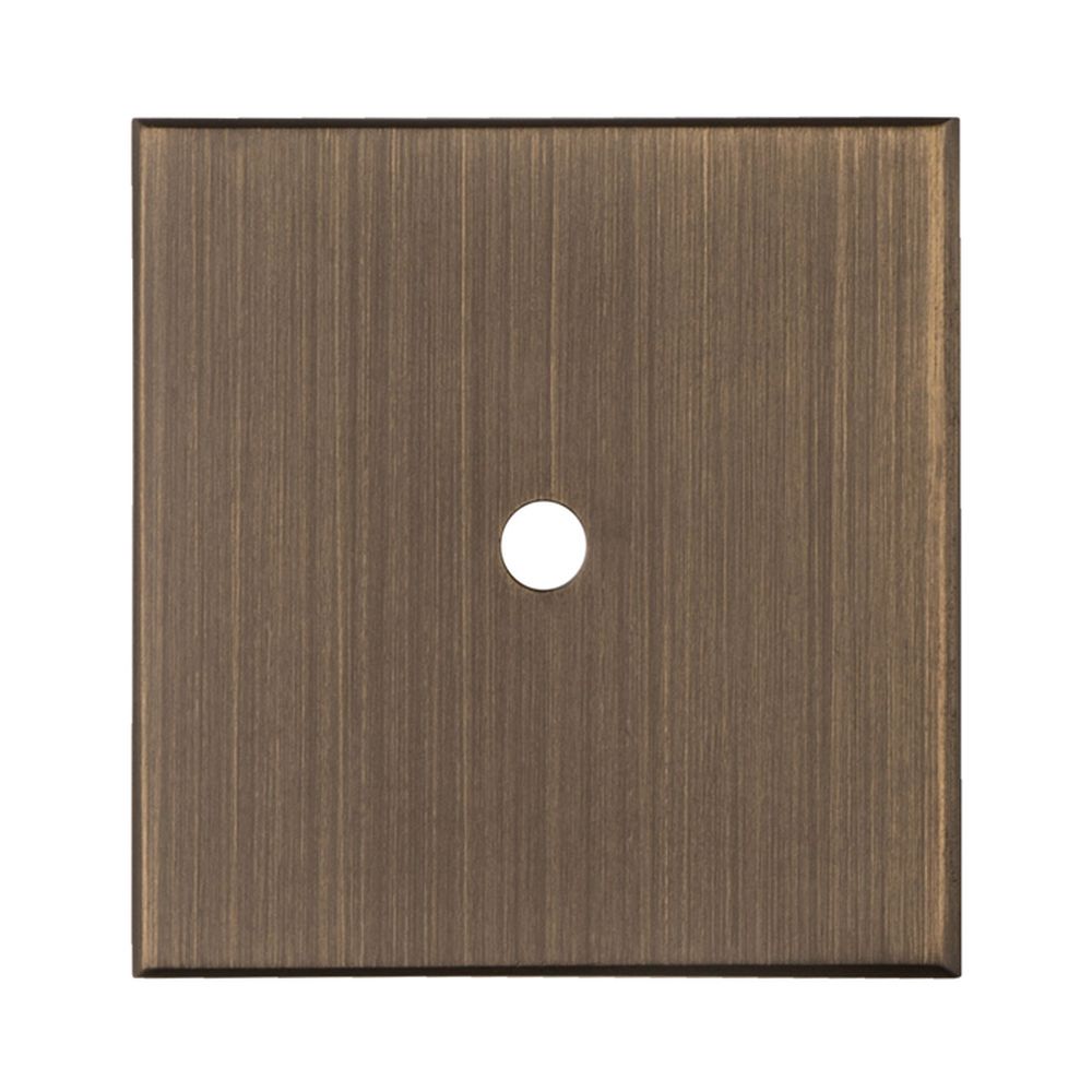 This is an image of a Carlisle Brass - Square Cupboard knob Backplate that is availble to order from T.H Wiggans Architectural Ironmongery in Kendal in Kendal.