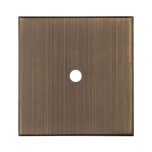 This is an image of a Carlisle Brass - Square Cupboard knob Backplate that is availble to order from T.H Wiggans Architectural Ironmongery in Kendal in Kendal.