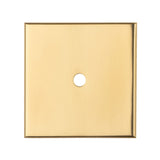 This is an image of a Carlisle Brass - Square Cupboard knob Backplate that is availble to order from T.H Wiggans Architectural Ironmongery in Kendal in Kendal.