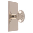 This is an image of a Carlisle Brass - Anderson knob on Backplate that is availble to order from T.H Wiggans Architectural Ironmongery in Kendal in Kendal.