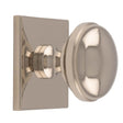 This is an image of a Carlisle Brass - Warwick Cupboard Knob on Backplate that is availble to order from T.H Wiggans Architectural Ironmongery in Kendal in Kendal.