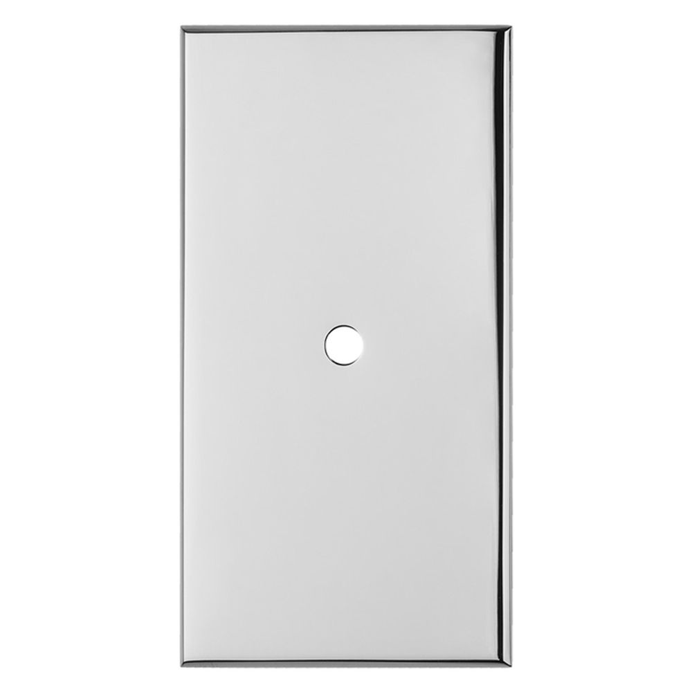 This is an image of a Carlisle Brass - Rectangular Cupboard knob Backplate that is availble to order from T.H Wiggans Architectural Ironmongery in Kendal in Kendal.