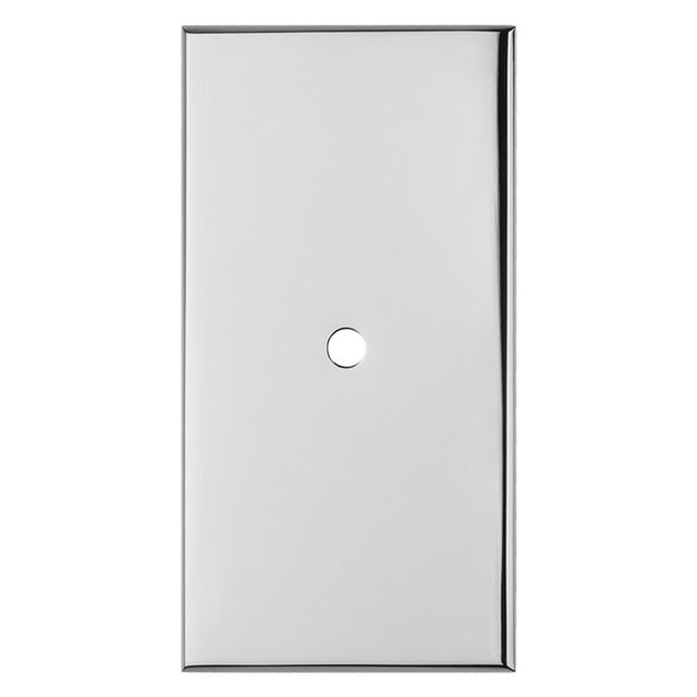 This is an image of a Carlisle Brass - Rectangular Cupboard knob Backplate that is availble to order from T.H Wiggans Architectural Ironmongery in Kendal in Kendal.