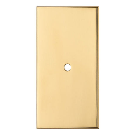 This is an image of a Carlisle Brass - Rectangular Cupboard knob Backplate that is availble to order from T.H Wiggans Architectural Ironmongery in Kendal in Kendal.