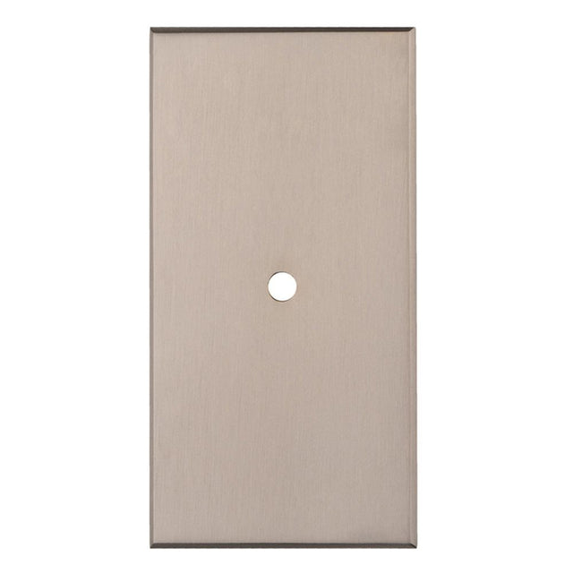 This is an image of a Carlisle Brass - Rectangular Cupboard knob Backplate that is availble to order from T.H Wiggans Architectural Ironmongery in Kendal in Kendal.