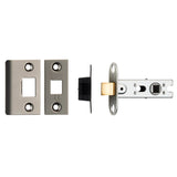 This is an image of a Eurospec - 64Mm Ce B/T Tubular Mortice Latch Square - Matt Bronze that is availble to order from T.H Wiggans Architectural Ironmongery in Kendal.