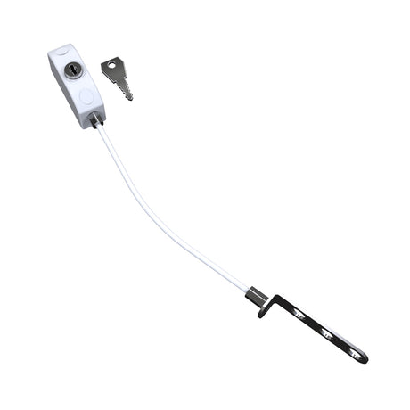 This is an image of a Mila - Safety Enhancement Cable Restrictor White bx060030 that is availble to order from T.H Wiggans Ironmongery in Kendal.