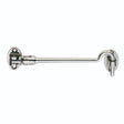 This is an image of a Eurospec - Silent Pattern Cabin Hook 200mm - Bright Stainless Steel that is availble to order from T.H Wiggans Architectural Ironmongery in Kendal in Kendal.