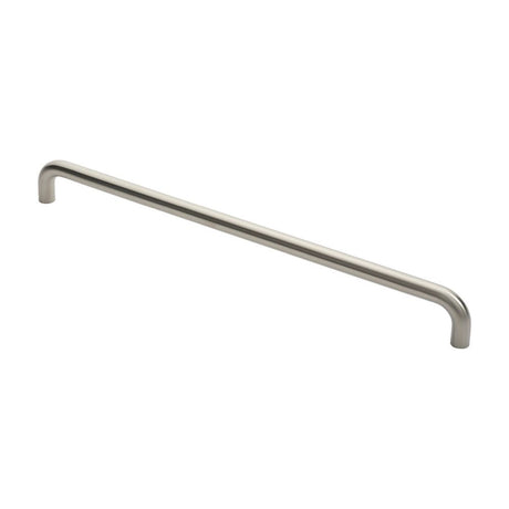 This is an image of Eurospec - 22mm D Pull Handle 600 Centres - Satin Stainless Steel available to order from T.H Wiggans Architectural Ironmongery in Kendal, quick delivery and discounted prices.