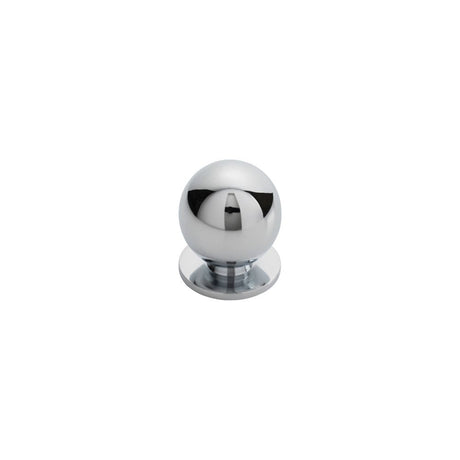 This is an image of a FTD - Ball Knob 30mm - Polished Chrome that is availble to order from T.H Wiggans Architectural Ironmongery in Kendal in Kendal.
