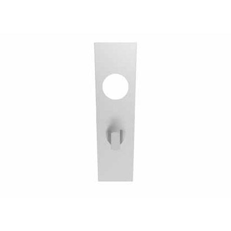 This is an image of Eurospec - 174 X 45 X 8Mm Steelworx Square Backplates - Bathroom (57Mm C/C) + S available to order from T.H Wiggans Architectural Ironmongery in Kendal, quick delivery and discounted prices.