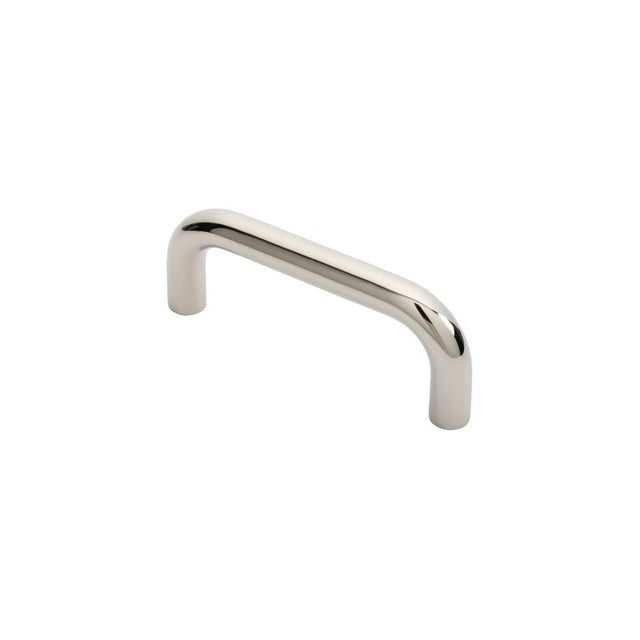 This is an image of Eurospec - 19mm D Pull Handle - Bright Stainless Steel available to order from T.H Wiggans Architectural Ironmongery in Kendal, quick delivery and discounted prices.