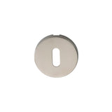 This is an image of Eurospec - Standard Lock Escutcheon - Bright Stainless Steel available to order from T.H Wiggans Architectural Ironmongery in Kendal, quick delivery and discounted prices.