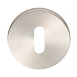 This is an image of Eurospec - Standard Profile Escutcheon - Satin Stainless Steel available to order from T.H Wiggans Architectural Ironmongery in Kendal, quick delivery and discounted prices.