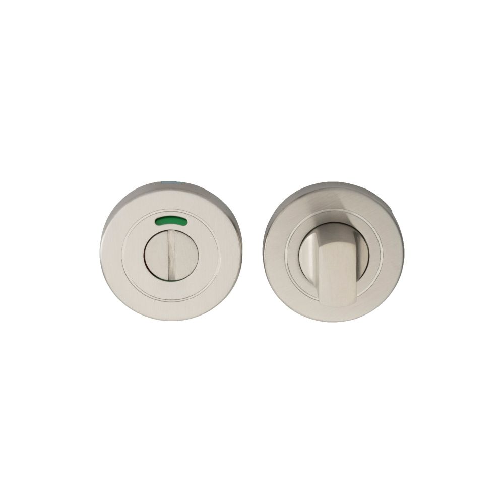 This is an image of Eurospec - Thumbturn and Release - Satin Stainless Steel available to order from T.H Wiggans Architectural Ironmongery in Kendal, quick delivery and discounted prices.