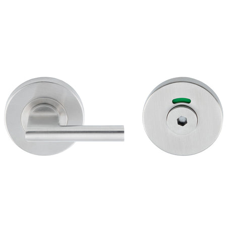 This is an image of a Eurospec - CST Disabled Thumbturn & Hex Release - Satin Stainless Steel cst1025h-sss that is availble to order from T.H Wiggans Ironmongery in Kendal.