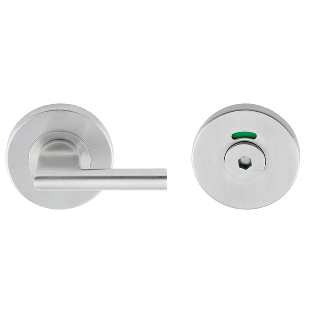 This is an image of a Eurospec - CST Disabled Thumbturn & Hex Release - Satin Stainless Steel cst1025h-sss that is availble to order from T.H Wiggans Ironmongery in Kendal.