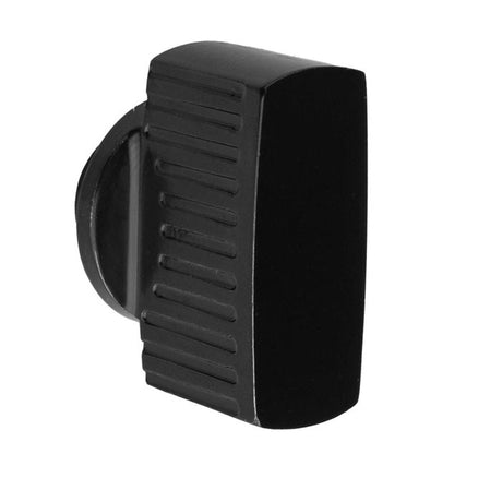 This is an image of a Eurospec - Large Thumbturn with grip to suit Cylinder - Black that is availble to order from T.H Wiggans Architectural Ironmongery in Kendal.