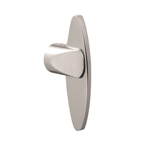 This is an image of a Eurospec - Shaped Disabled Lever Thumbturn to suit Cylinder - Satin Chrome that is availble to order from T.H Wiggans Architectural Ironmongery in Kendal.