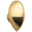This is an image of a Eurospec - Round Thumbturn to suit Cylinder - Polished Brass that is availble to order from T.H Wiggans Architectural Ironmongery in Kendal.