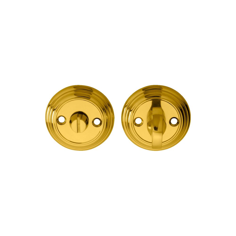 This is an image of Carlisle Brass - Delamain Large Turn and Release - Polished Brass available to order from T.H Wiggans Architectural Ironmongery in Kendal, quick delivery and discounted prices.