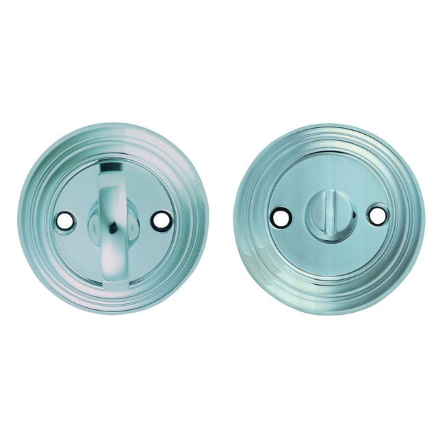 This is an image of Carlisle Brass - Delamain Large Turn and Release - Polished Chrome available to order from T.H Wiggans Architectural Ironmongery in Kendal, quick delivery and discounted prices.