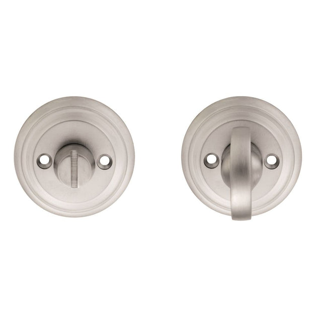 This is an image of Carlisle Brass - Delamain Large Turn and Release - Satin Chrome available to order from T.H Wiggans Architectural Ironmongery in Kendal, quick delivery and discounted prices.