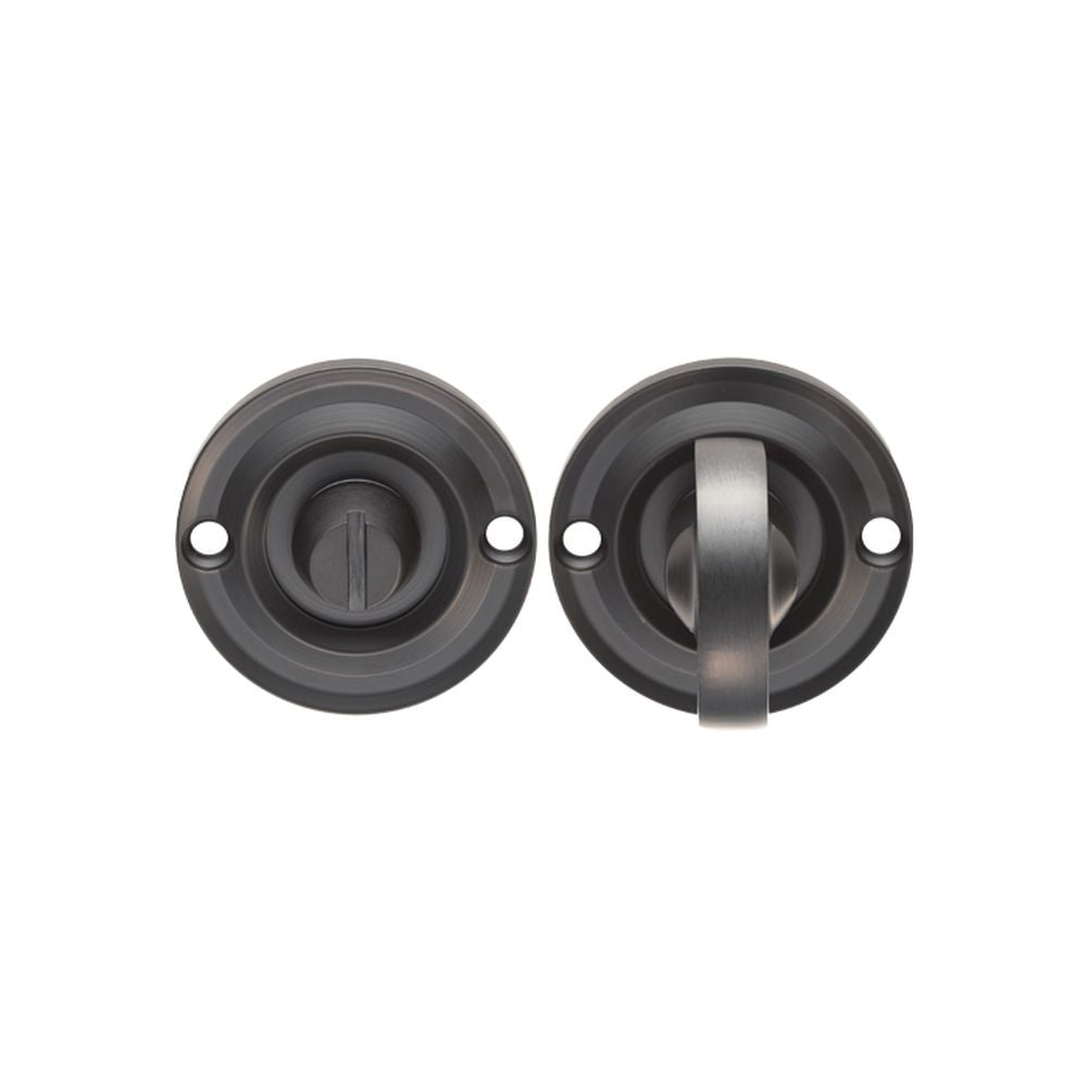 This is an image of Carlisle Brass - Delamain Small Turn and Release - Matt Black available to order from T.H Wiggans Architectural Ironmongery in Kendal, quick delivery and discounted prices.