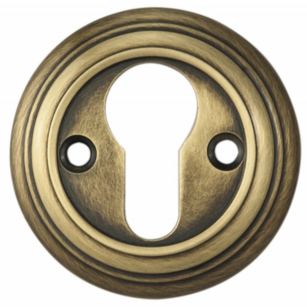 This is an image of Carlisle Brass - Delamain Euro Profile Escutcheon - Florentine Bronze available to order from T.H Wiggans Architectural Ironmongery in Kendal, quick delivery and discounted prices.