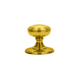 This is an image of Carlisle Brass - Delamain Plain Mortice Knobs - Polished Brass available to order from T.H Wiggans Architectural Ironmongery in Kendal, quick delivery and discounted prices.