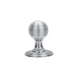 This is an image of Carlisle Brass - Delamain Reeded Mortice Knobs - Polished Chrome available to order from T.H Wiggans Architectural Ironmongery in Kendal, quick delivery and discounted prices.