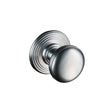 This is an image of Carlisle Brass - Delamain Ringed Mortice Knobs - Satin Chrome available to order from T.H Wiggans Architectural Ironmongery in Kendal, quick delivery and discounted prices.