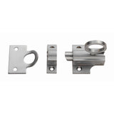 This is an image of a Carlisle Brass - Fan Light Catch - Satin Chrome that is availble to order from T.H Wiggans Architectural Ironmongery in Kendal in Kendal.