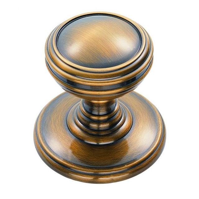 This is an image of a Delamain - Plain Knob 38mm - Florentine Bronze that is availble to order from T.H Wiggans Architectural Ironmongery in Kendal in Kendal.