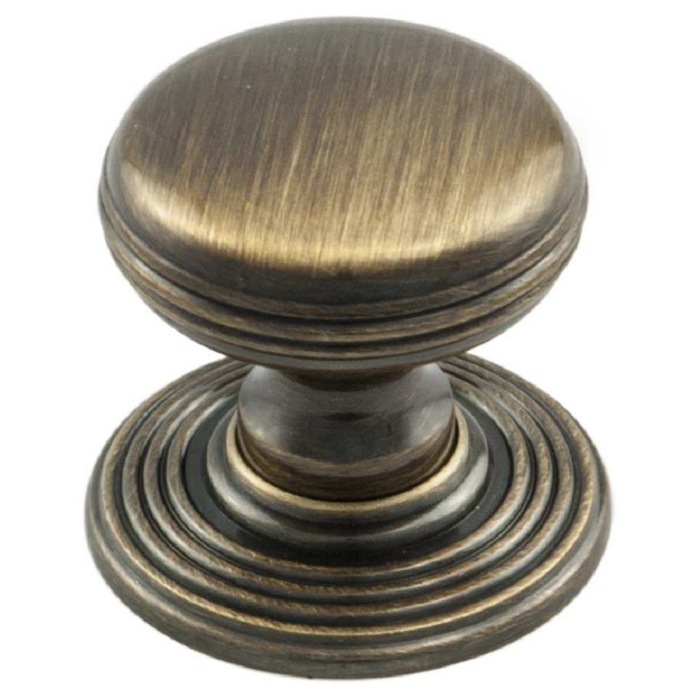 This is an image of a Delamain - Ringed Knob 28mm - Florentine Bronze that is availble to order from T.H Wiggans Architectural Ironmongery in Kendal in Kendal.